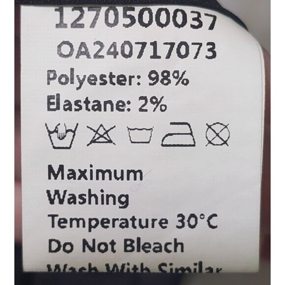 NWT Commense Black Textured Mini Dress W/ White Pleated Hem & Back Zipper Small - Picture 8 of 8